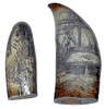 Replica Nautical Whaling Scrimshaw - Resin Ivory Whales Teeth 