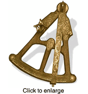 Reproduction 17th Century Octant - click to enlarge