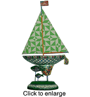 Resin Art Sailboat Model by Jim Shore - click to enlarge