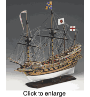 Revenge Elizabethan Wood Model Ship Kit by Amati - click to enlarge