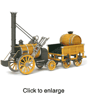Rocket Model Train kit by Occre - click to enlarge