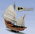 Sampan Chinese Fishing Boat Wood Model Kit by Amati