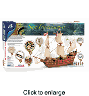 San Francisco II Wood Model Ship Kit Box - click to enlarge