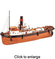 Sanson Tugboat Wood Model Ship Kit by Latina - click to enlarge