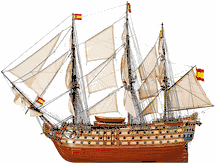 Santa Anna wood model ship kit by Artesania Latina
