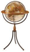 Santa Fe World Globe 16" with Bronze Metallic Globe 