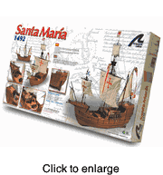 Santa Maria Wood Model Kit by Latina  - click to enlarge