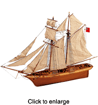 Scottish Maid Wood Model Ship Kit by Artesania Latina - click to enlarge