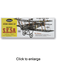 SE 5A: Wood Airplane Kit by Guillow's - click to enlarge