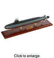 Seawolf Class Submarine Wood Model  - click to enlarge