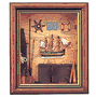 Ship and Chest Nautical Shadow Box