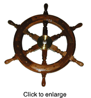 Ship's Wheel Deluxe Class  18". - click to enlarge