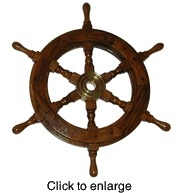 Ship Wheel 14.75" - click to enlarge