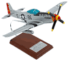 Signed P - 51 D Mustang Old Crow Wood Model Airplane autographed by Col. Bud  Anderson
