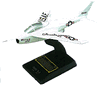 Signed X - 5  Wood Model Airplane Autographed by Chuck Yeager