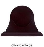 Single Mahogany Finish Base with Back Panel. - click to enlarge
