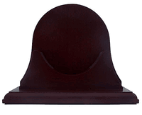 Single Mahogany Finish Base with Back Panel. Single Mahogany Finish Base with Back Panel.
