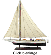 Skipjack Wood Model Boat - Assembled - click to enlarge
