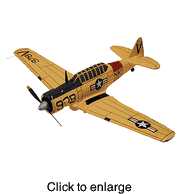 SNJ Texan Small Wood Model Airplane - click to enlarge