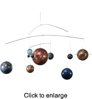 Solar System Globe Mobile - click to enlarge