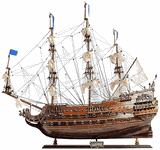 Assembled Soleil Royal Wood Model Ship