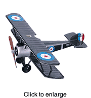 Sopwith Camel  Model Airplane (1918)   F.1  Olive Green  - click to enlarge