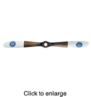 Sopwith  Wood WW 1 Airplane Propeller - Large - click to enlarge