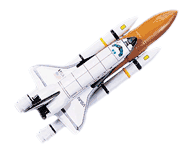 Space Shuttle with Booster, "Atlantis" (NASA).