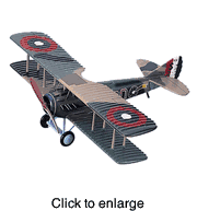 SPAD XIII  "American #20"  Camou Wood Airplane Model - click to enlarge