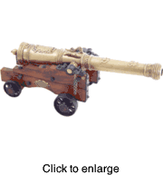 Spanish Fortress Cannon Replica, 18th Century  - click to enlarge