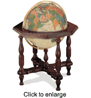 Statesman World Floor Globe 20" by Replogle Globes - click to enlarge