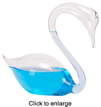 Swan Table  Weather Glass  - click to enlarge