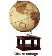 Tabouret World Desk Globe 9"  -  Frank Lloyd Wright Collection - click to enlarge