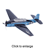 TBF / TBM Avenger  "George Bush"  #2, Blue - click to enlarge