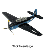 TBF /  TBM Avenger Small Wood Airplane Model - click to enlarge