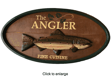 The Angler Pub Sign - click to enlarge