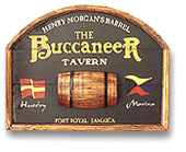 The Buccaneer Barrel  Wall Sign.