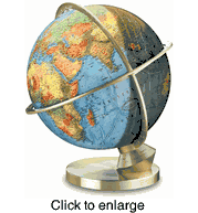 The Francis Drake World Globe 14"  by Columbus - click to enlarge