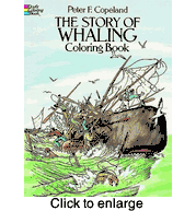 The Story of Whaling Coloring Book  by Peter Copeland - click to enlarge