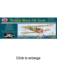 Thomas Morse Scout Wood Model Kit by Guillow's - click to enlarge
