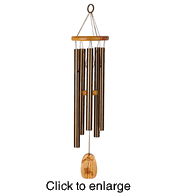 Tibetan Prayer Wind Chime by Woodstock Chimes - click to enlarge
