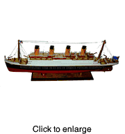 Titanic Wood Display Model Ship 32" - click to enlarge