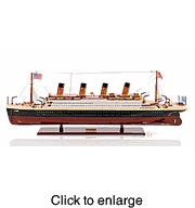 Titanic Wood Display Model Ship 40" L - click to enlarge