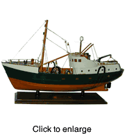 Trawler Wood Model Ship 25" Long - click to enlarge