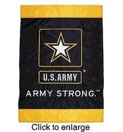 U.S. Army Strong Flag  House Banner - click to enlarge