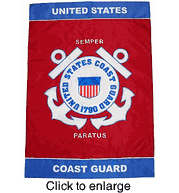 U.S. Coast Guard Flag  House Banner - click to enlarge