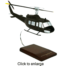 UH - 1D Iroquois (Huey) Wood Helicopter Model - click to enlarge