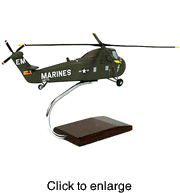 UH-34D Sea Horse Wood Helicopter Model - click to enlarge