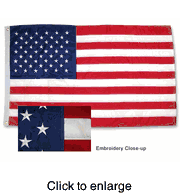 United States Nautical Boat Flag 12" X 18" - click to enlarge
