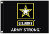 US Army Strong Boat Flag 12" by 18"
